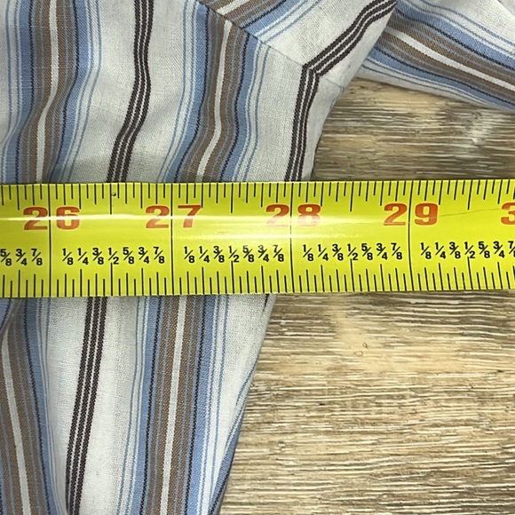 Men’s Ely Cattleman striped long sleeve pearl snap shirt XXL - Picture 10 of 10